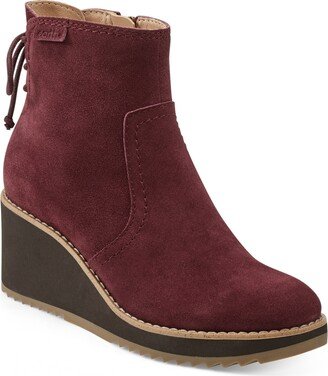 Women's Calia Round Toe Casual Wedge Ankle Booties