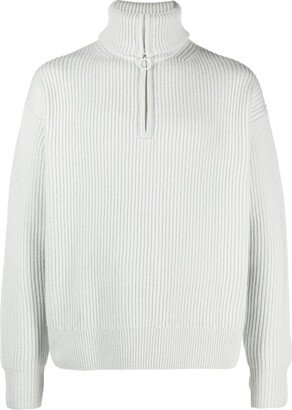 Half-Zip Merino-Wool Jumper-AA