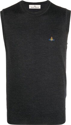 Logo-Embroidered Sweater Vest