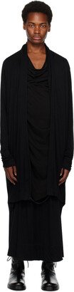 Black Open Front Cardigan-AA