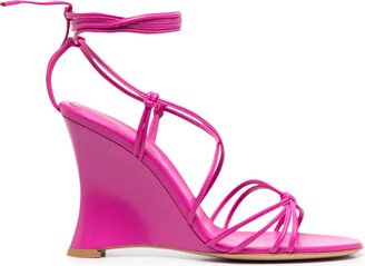 Strappy Curved Wedge