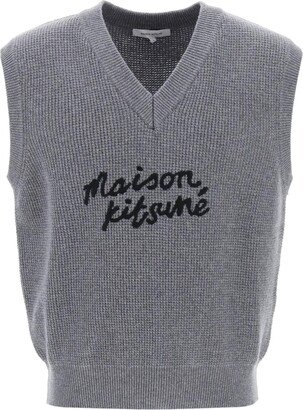 Logo lettering inlay vest