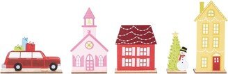 Gallerie II Christmas Village Felt Figurine Set of 5