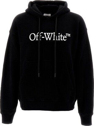 Logo Printed Drawstring Hoodie-CA