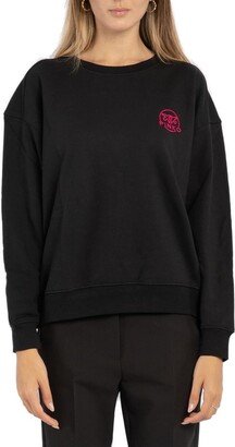 Logo Embroidered Crewneck Sweater-AB