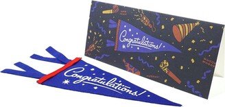 Congratulations - Greeting Card & Matching Mini Pennant