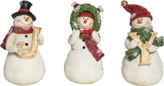 Joy Snowmen Figurine, Set of 3 - Set of 3