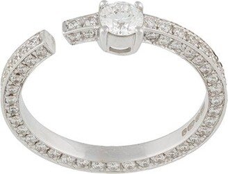 18kt White Gold Full Set Diamond Ring