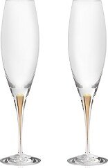 Intermezzo Gold Champagne Glasses, Set of 2