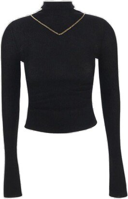 Embellished Turtleneck Jumper