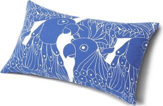 Parrot-Print Beach Pillow