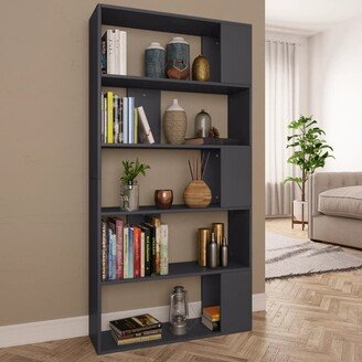 Book Cabinet/Room Divider Gray 31.5