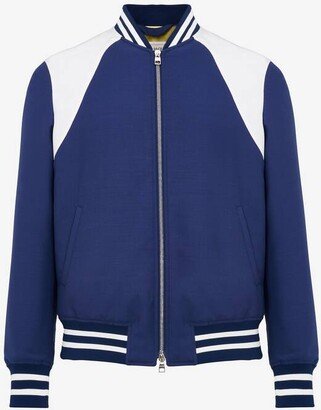 Men's Harness Bomber Jacket In Indigo