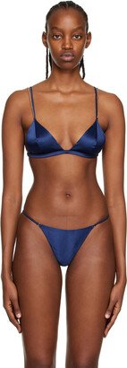 Blue Chain Luxe Bra