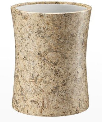 Marble Crafter Fossil Stone Waste Bin with Liner