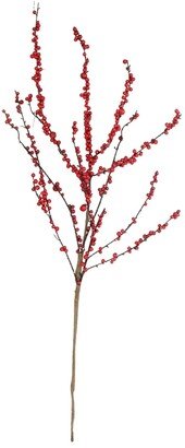 Northlight 40 Red Berries Artificial Christmas Branch Spray Decor