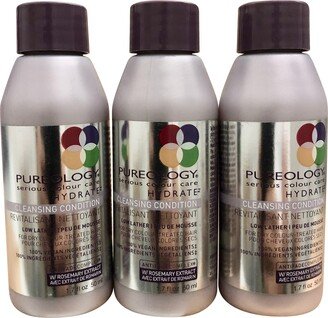 Pureology Hydrate Cleansing Conditioner 1.7 OZ Travel Set of 3