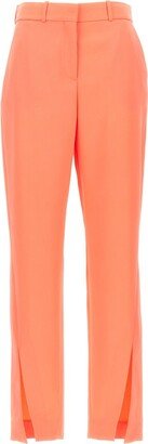 Split-Hem High Waist Trousers