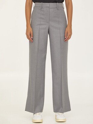 High-Waist Tailored Trousers-AX