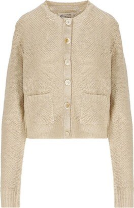 Buttoned Knitted Cardigan-AI