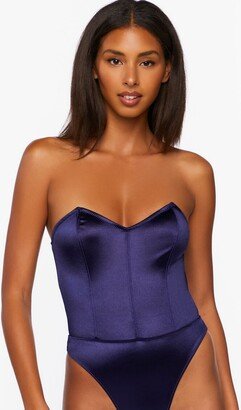 Satin Strapless Lingerie Bodysuit