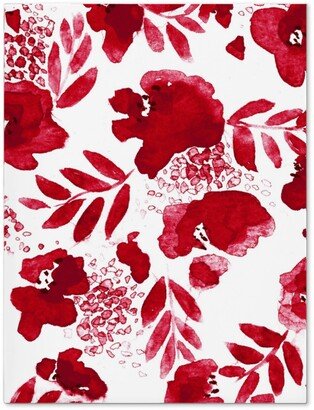 Journals: Floret Floral - Red Journal, Red