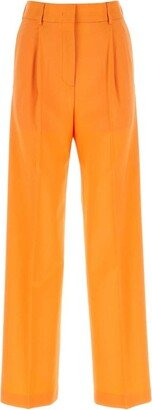 High-Waist Straight-Leg Tailored Trousers-AE