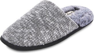 FLOOPI Aurora Knit Scuff Slipper with Faux Fur Lining