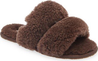 Maxi Curly Genuine Shearling Scuffetta Slipper