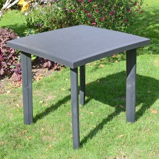 Dunelm Rapino Square Table Anthracite Black