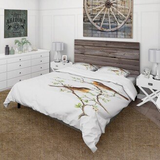 Designart 'Vintage Mammals II' Farmhouse Duvet Cover Set