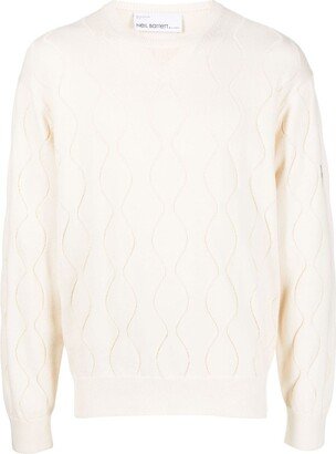 Jacquard-Patterned Knitted Jumper