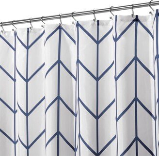 mDesign Fabric Herringbone Chevron Shower Curtain, 72