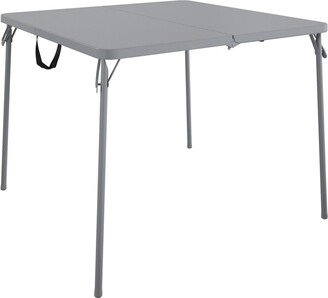 Indoor/outdoor XL 38.5 inch Fold-in-Half Card Table with Handle