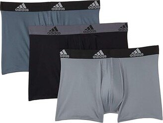 Trunks 3-Pack (Grey Onix/Black Black/Onix Grey/Black) Men's Underwear