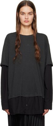 Black Layered T-Shirt-AA