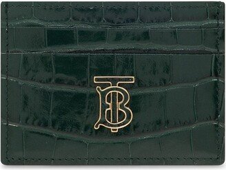 Monogram-Plaque Embossed Cardholder