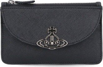 Orb Plaque Zipped Wallet