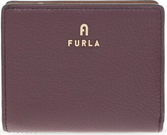 ‘Camelia Small’ Wallet With Logo - Burgundy