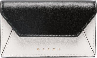 Logo-Stamp Leather Wallet