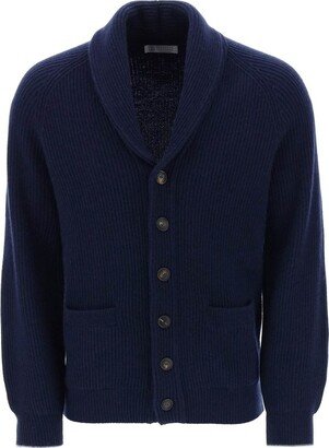 Buttoned V-Neck Cardigan-AG