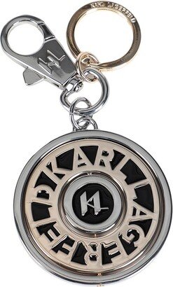 K/circle Logo Fun Keychain Key Ring Silver