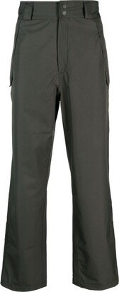 Press-Stud Fastening Straight-Leg Trousers