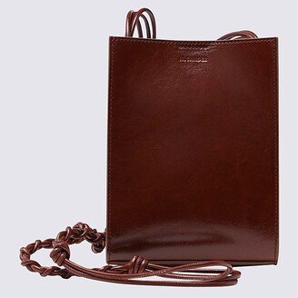 Brown Leather Tangle Crossbody Bag