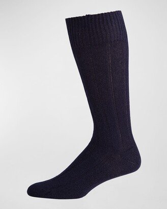 Men's Ribbed Cashmere Socks