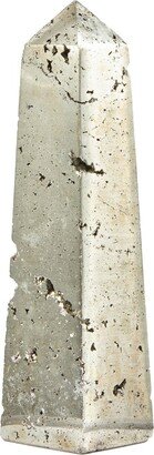 One Of A Kind Pyrite Obelisk - Standing Stone Tower Polished Crystal Point Decor #6