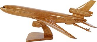 Kc-10 Extender Aircraft Wooden Model - Make Of Melaleuca Wood