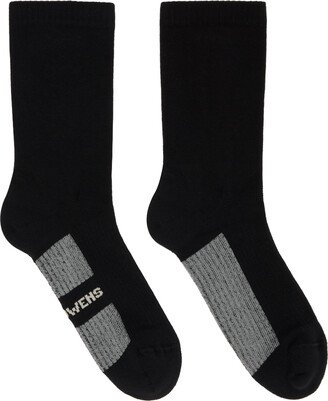 Black & Off-White Glitter Socks
