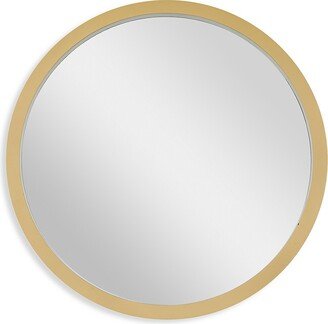 Primrose Valley Wooden-Framed Round Wall Mirror