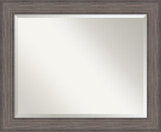 Country Barnwood 33x27 Bathroom Mirror